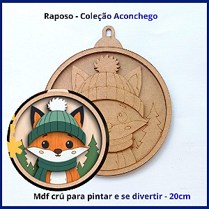 Raposa - mdf crú para pintar