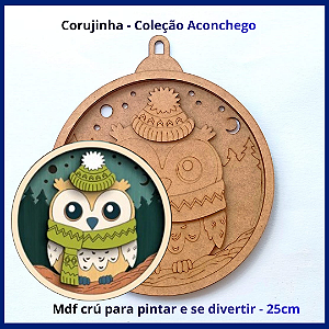 Corujinha - mdf crú para pintar