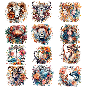 Imagens Signos para imprimir e colar - E-BOOK DIGITAL