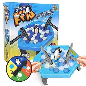 Brinquedo Jogo Pinguim Numa Fria Quebra Gelo Pequeno Oferta