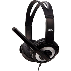 FONE DE OUVIDO USB C/ MIC E CONTROLE MULTIMÍDIA DEX DF-55