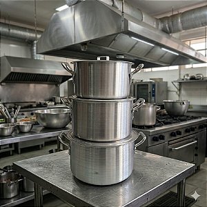 Kit Panela Caçarola Hotel Nº26/28/30 - PARAISO DO COZINHEIRO