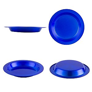 Prato de Alumínio Azul - Escolha a quantidade