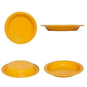 Prato de Alumínio Amarelo - Escolha a quantidade
