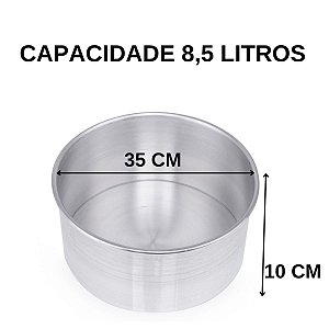 Forma Bolo Redonda Fundo Reto No 35 - Quantidades