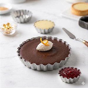 Forma Crespa de Alumínio Fundo Removível Nº1 ao Nº4 - Escolha o Tamanho e Quantidade