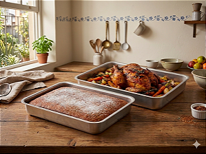 Forma Assadeira Retangular - Escolha o Tamanho e Quantidade