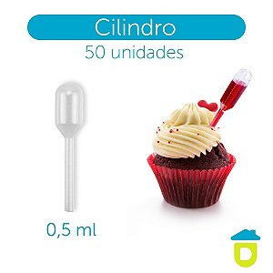 Ampola Saborizante Cilindro 0,5ml - 50unid