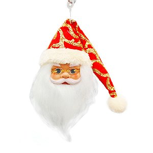 Rosto Papai Noel Vermelho 20CM