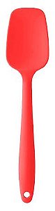 Espátula de Silicone Grande 28cm Vermelha Reforçada Funda