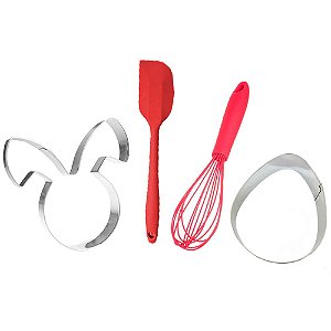 Kit Cortadores + Espatula Curva e Fouet