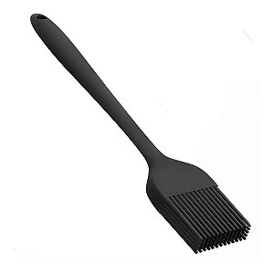 Pincel de Silicone Cozinha Preto Grande 26cm Reforçado