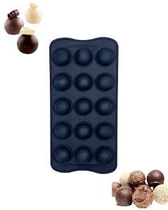 Forma Para Chocolate/Trufas Redondas 2,5cm Em Silicone