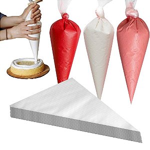 Saco/Manga de Confeitar Descartável Pequeno 28cm 100 unidades Resistente