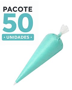 50 Unidades Saco/Manga Confeitaria Descartável Media 36cm