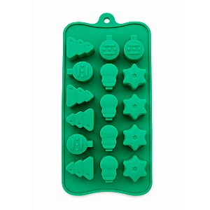Forma Silicone Chocolate Bombom Árvore Natal Enfeite Bolinha