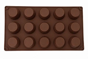 Forma de Silicone para Bombons Formato Alpino - 15 Cavidades Antiaderentes