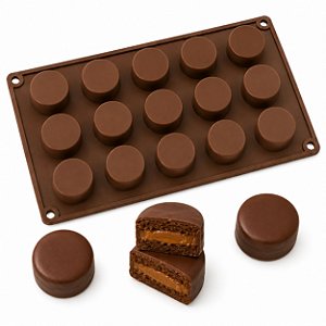 Forma de Silicone para Mini Pão de Mel – 15 Cavidades 4 cm  Antiaderente