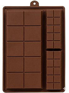Forma de Silicone Profissional para Barra de Dubai e Chocolates Recheados - Antiaderente