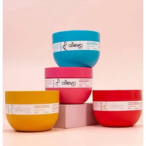 Kit com 4 Manteigas Hidratantes corporais Alleva Skin 200g