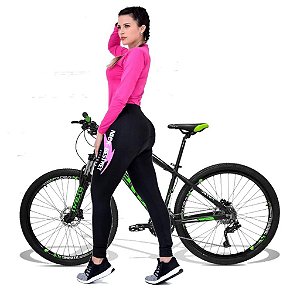 Conjunto De Ciclismo Acolchoado Com Forro D90