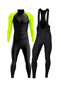 Conjunto De Ciclismo Camisa E Calça Bretelle