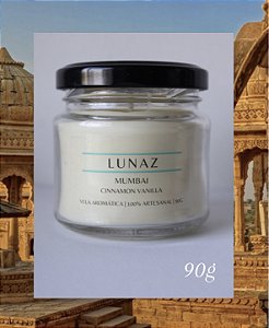 Vela Aromática Mumbai Cinnamon Vanilla 90g