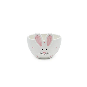 Bowl Coelho Decorativo de Cerâmica p/ Páscoa - 200ML - 9cm