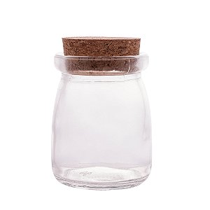 Pote De Vidro Tampa Rolha Cortiça - 100ml