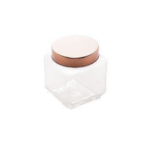 Pote de Vidro com Tampa de Metal - 500ml