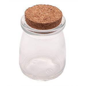 Pote De Vidro Tampa Rolha Cortiça - 250ml