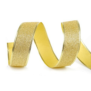 Fita Aramada Glitter Dourada
