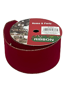 Fita Decorativa Veludo Vermelho
