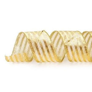 Fita Decorativa Litras Dourada com Glitter