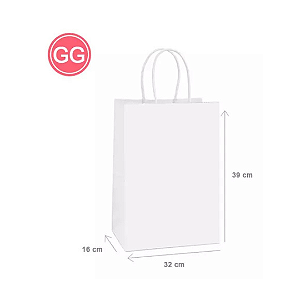 Kit Sacola De Papel GG C/10 Unidades 39x32x16 Atacado Delivery