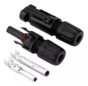 Conector Mc4 P/ Painel Cabo Solar 4A 6mm 30a - 5 Pares