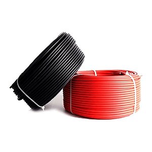 Cabo Fotovoltaico de 6mm Preto (25m) + Vermelho (25m)