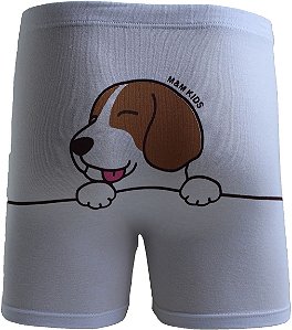 Cueca Boxer Mário Beagles - Branca