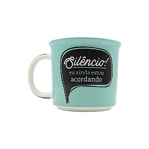 Caneca Cerâmica '' Silêncio'' 350ml