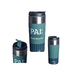 Copo Semi Térmico Pai Amigo Para Sempre  300ml