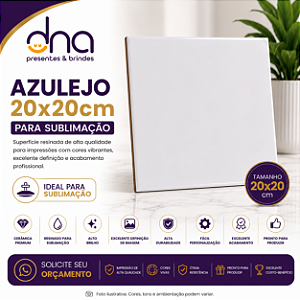 Azulejo 20X20 Branco - Para Sublimação