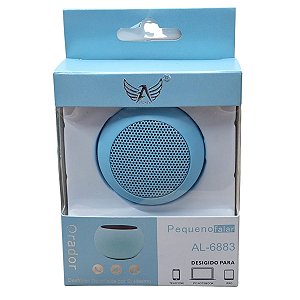 Caixinha de Som Bluetooth - AL 6883 - Portátil 3W - Cor Azul