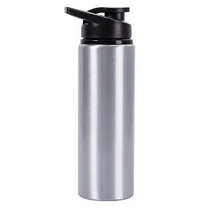 Garrafa Squeeze Alumínio Prata 750ml Metalnox