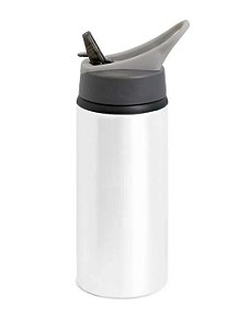 Squeeze Garrafa Para Sublimação Sport Bico Retratil 600ml Branca