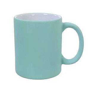 Caneca Cerâmica 325ml Verde Água Fosca Sublime
