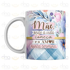 Caneca Personalizada Mãe Como é Grande O Meu Amor Por Você!