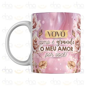 Caneca Personalizada Avó É Mãe 2x Feliz Dia das Mães!