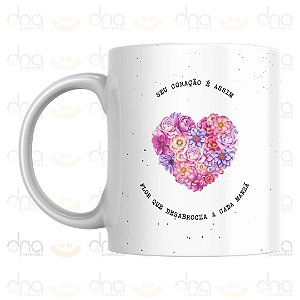 Caneca Personalizada Seu Coração é Assim