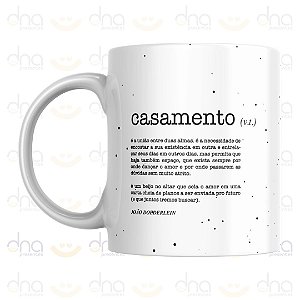 Caneca Personalizada Significado de Casamento