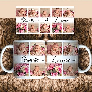 Caneca Personalizada 6 Fotos Mamãe